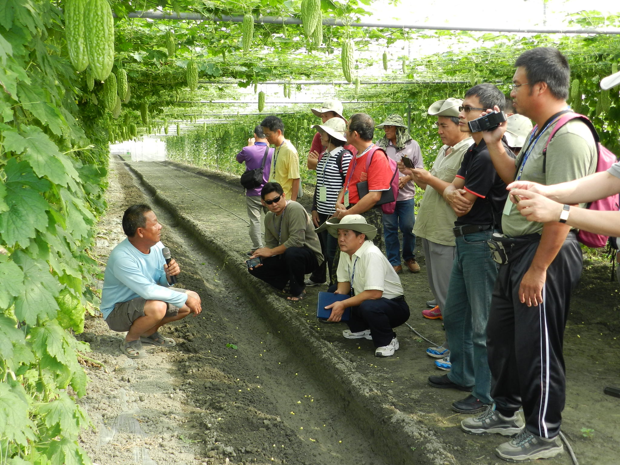 學員對萬福果菜生產合作社陳經理專業的健康管理技術印象深刻